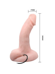 DILDO VIBRADOR REALISTICO CON VENTOSA TPR DE LA MARCA BAILE