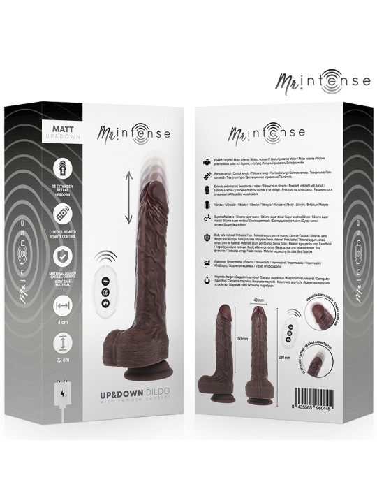 MR INTENSE MATT REALISTICO MULTIFUNCION CON VIBRACION UP AND DOWN CONTROL REMOTO 22 CM O 4 CM
