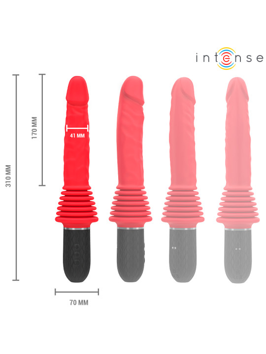 INTENSE CYNTHIA VIBRADOR THRUSTING CONTROL REMOTO CON CALOR
