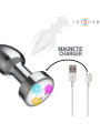 INTENSE PLUG ANAL DE METAL VIBRADOR CON LUCES LED Y CONTROL REMOTO TALLA M
