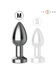 INTENSE PLUG ANAL DE METAL VIBRADOR CON LUCES LED Y CONTROL REMOTO TALLA M