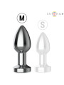 INTENSE PLUG ANAL DE METAL VIBRADOR CON LUCES LED Y CONTROL REMOTO TALLA M