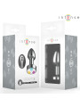INTENSE PLUG ANAL DE METAL VIBRADOR CON LUCES LED Y CONTROL REMOTO TALLA M