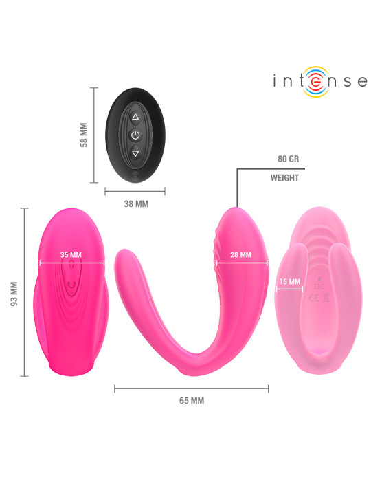 INTENSE JULIA VIBRADOR ESTIMULADOR DE PINZAS CONTROL REMOTO