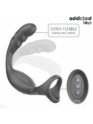 ADDICTED TOYS ANILLO DOBLE VIBRADOR PROSTATICO CONTROL REMOTO