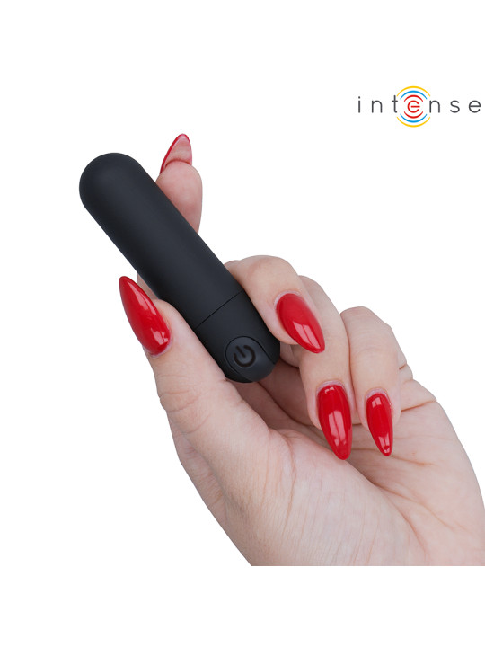 INTENSE KAREN MINI BALA VIBRADORA 10 MODOS RECARGABLE NEGRO
