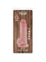 GET REAL PENE REALISTICO DELUXE CON TESTICULOS EXTRA GRUESO 23 CM