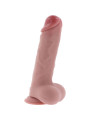 GET REAL PENE REALISTICO DELUXE CON TESTICULOS EXTRA GRUESO 25 CM