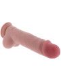 GET REAL PENE REALISTICO DELUXE CON TESTICULOS EXTRA GRUESO 28 CM