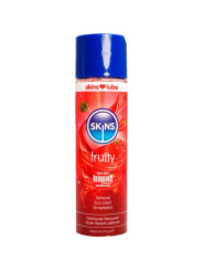 SKINS FRUITY LUBRICANTE BASE DE AGUA FRESA 130 ML