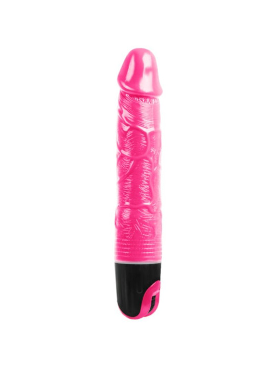 VIBRADOR ROSA MULTIVELOCIDAD TPR SUAVE Y FLEXIBLE DE LA MARCA BAILE