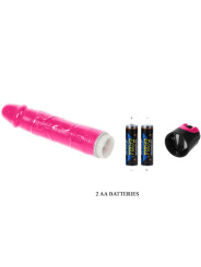 VIBRADOR ROSA MULTIVELOCIDAD TPR SUAVE Y FLEXIBLE DE LA MARCA BAILE