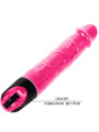 VIBRADOR ROSA MULTIVELOCIDAD TPR SUAVE Y FLEXIBLE DE LA MARCA BAILE