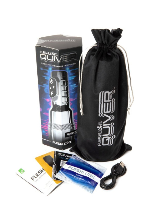 FLESHLIGHT QUIVER MASTURBADOR VIBRATORIO RECARGABLE VAGINA