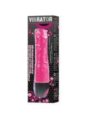 VIBRADOR ROSA MULTIVELOCIDAD TPR SUAVE Y FLEXIBLE DE LA MARCA BAILE