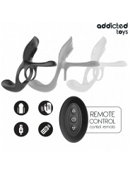 ADDICTED TOYS DOBLE ANILLO PARA EL PENE CON ESTIMULADOR DE CLITORIS