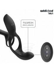ADDICTED TOYS DOBLE ANILLO PARA EL PENE CON ESTIMULADOR DE CLITORIS