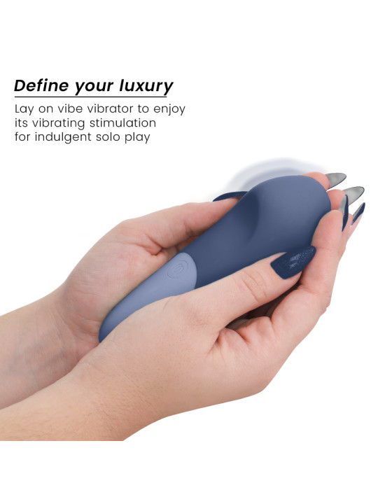 WOMANIZER VIBE VIBRADOR LAY ON SILENCIOSO AZUL OSCURO