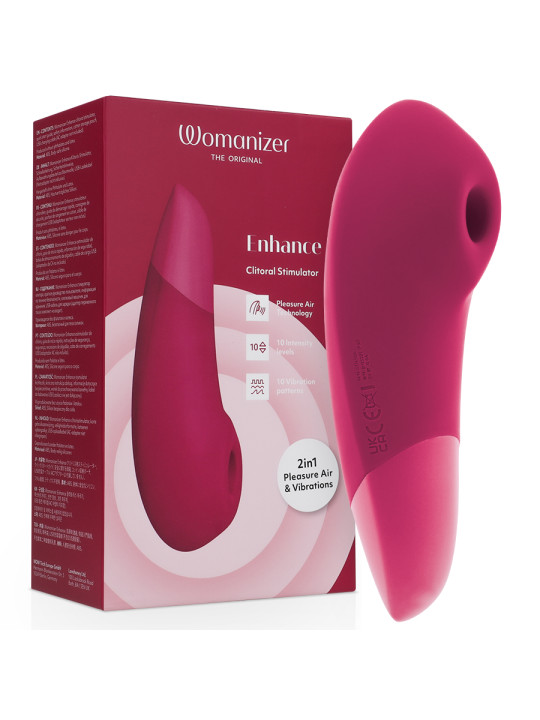 WOMANIZER ENHANCE ESTIMULADOR DE CLITORIS ROSA VIBRANTE