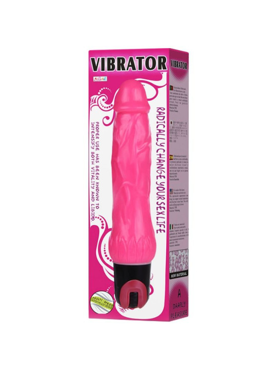 VIBRADOR DAAPLY MULTIVELOCIDAD TEXTURADO ROSA TPR DE LA MARCA BAILE