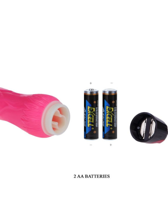 VIBRADOR DAAPLY MULTIVELOCIDAD TEXTURADO ROSA TPR DE LA MARCA BAILE