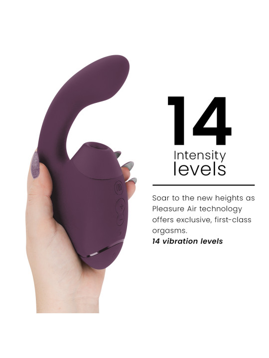 WOMANIZER DUO NEXT ESTIMULADOR VIBRADOR DUAL CLITORIS PUNTOG MORADO