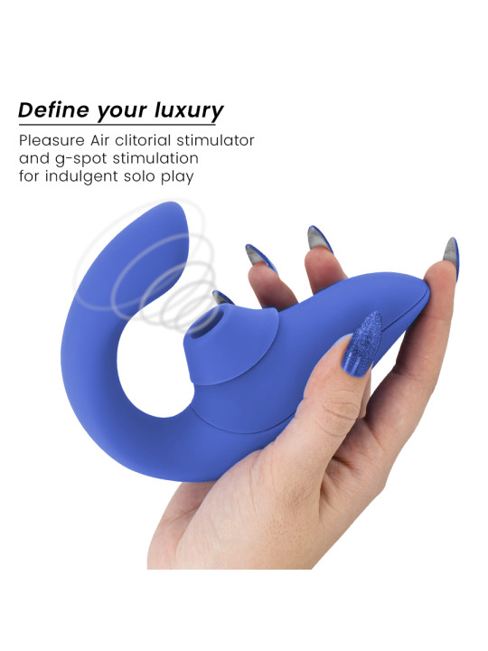 WOMANIZER BLEND ESTIMULADOR VIBRADOR RABBIT AZUL