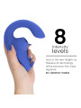 WOMANIZER BLEND ESTIMULADOR VIBRADOR RABBIT AZUL