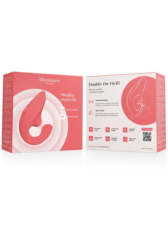 WOMANIZER BLEND ESTIMULADOR VIBRADOR RABBIT ROSA