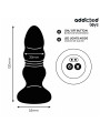 ADDICTED TOYS PLUG ANAL VIBRADOR THRUSTING Y LUZ LED CONTROL REMOTO