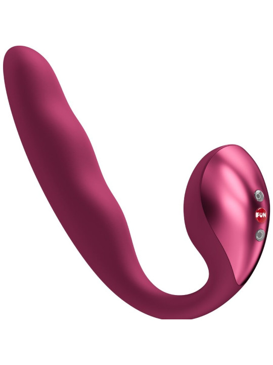 FUN FACTORY ALLEGRO DOBLE VIBRADOR INSERTABLE AIR PULSE BURDEOS