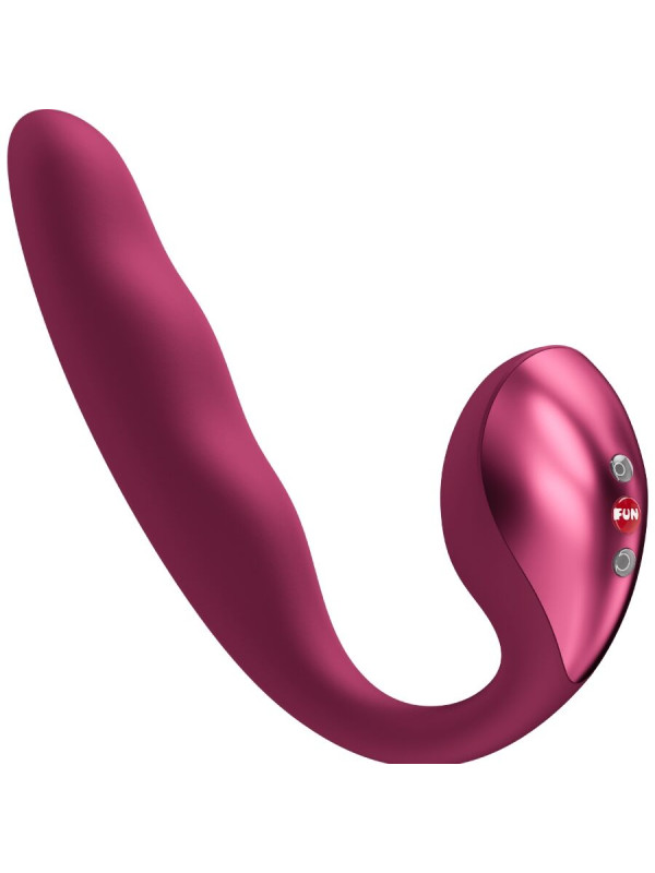 FUN FACTORY ALLEGRO DOBLE VIBRADOR INSERTABLE AIR PULSE BURDEOS
