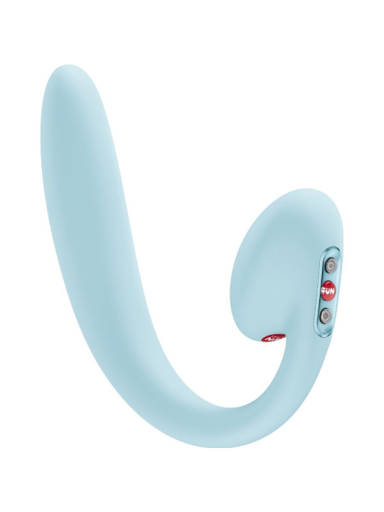 FUN FACTORY CRESCENDO DOBLE VIBRADOR INSERTABLE AIR PULSE AZUL