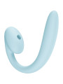 FUN FACTORY CRESCENDO DOBLE VIBRADOR INSERTABLE AIR PULSE AZUL