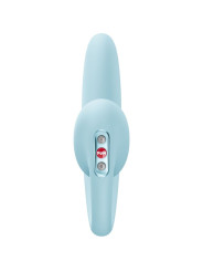 FUN FACTORY CRESCENDO DOBLE VIBRADOR INSERTABLE AIR PULSE AZUL