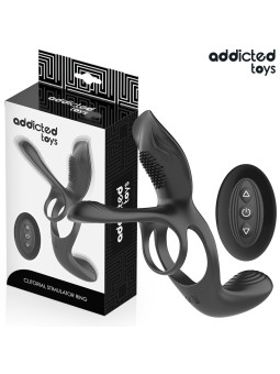 ADDICTED TOYS ANILLO DOBLE PARA EL PENE CON ESTIMULADOR DE CLITORIS