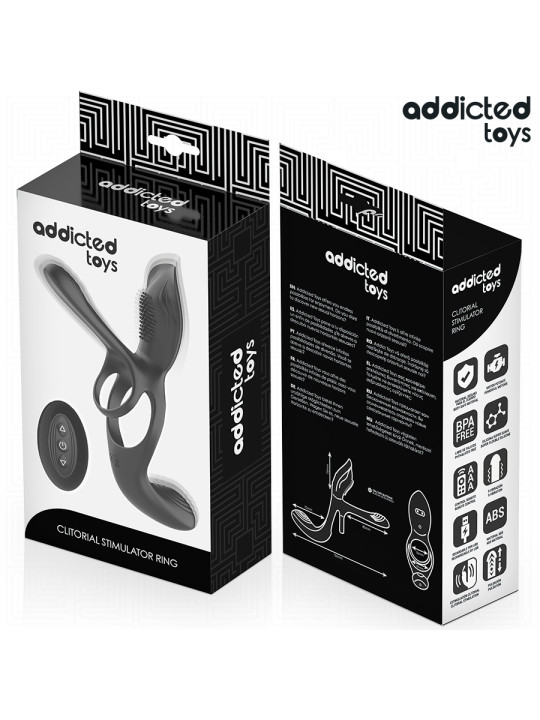 ADDICTED TOYS ANILLO DOBLE PARA EL PENE CON ESTIMULADOR DE CLITORIS
