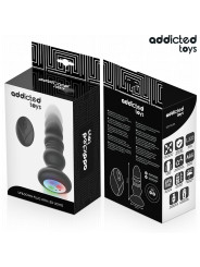 ADDICTED TOYS PLUG ANAL VIBRADOR THRUSTING Y LUZ LED CONTROL REMOTO