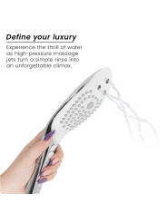 WOMANIZER WAVE CABEZAL DE DUCHA ESTIMULADOR DE CLITORIS PLATEADO