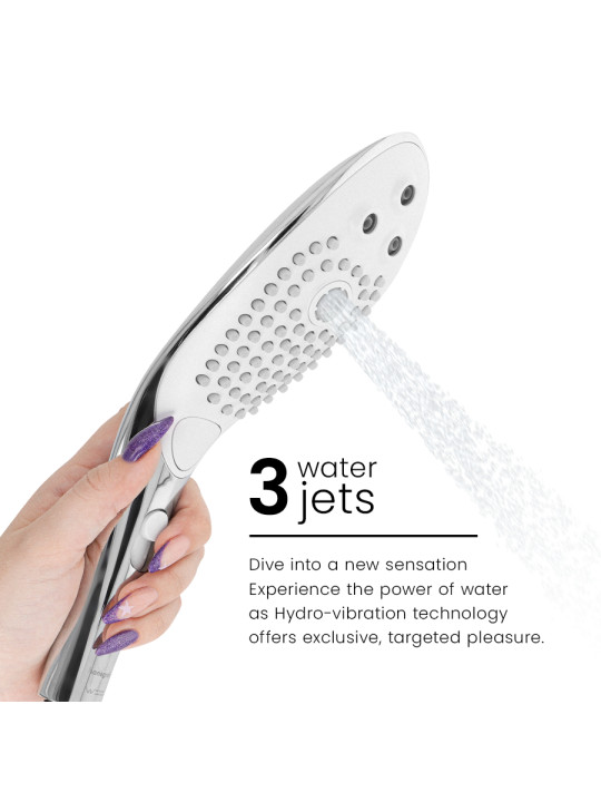 WOMANIZER WAVE CABEZAL DE DUCHA ESTIMULADOR DE CLITORIS PLATEADO