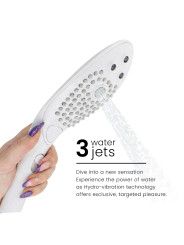 WOMANIZER WAVE CABEZAL DE DUCHA ESTIMULADOR DE CLITORIS BLANCO