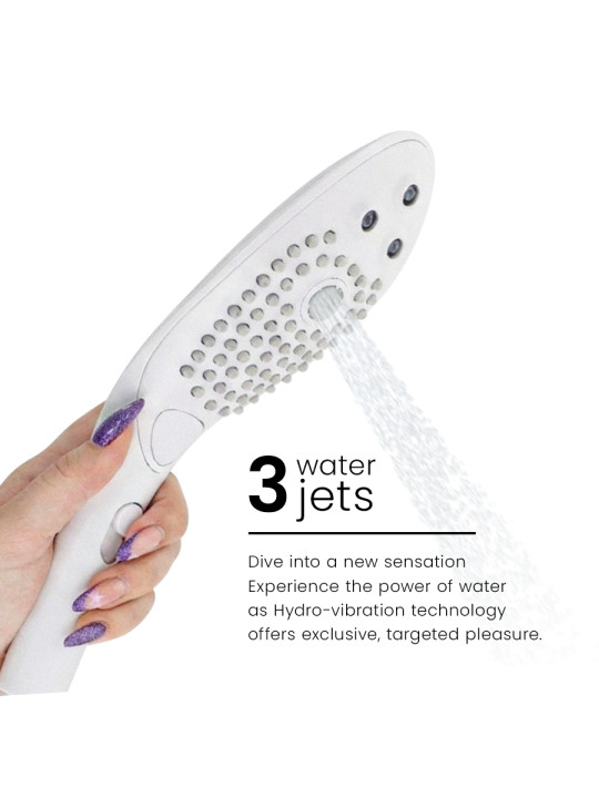 WOMANIZER WAVE CABEZAL DE DUCHA ESTIMULADOR DE CLITORIS BLANCO