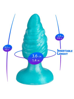 SILEXD MELTY PLUG ANAL FANTASY SILICONA LIQUIDA TERMOREACTIVO AZUL CELESTE 92 CM