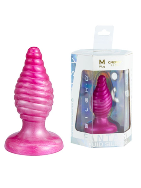 SILEXD CHERRY PLUG ANAL FANTASY SILICONA LIQUIDA TERMOREACTIVO ROSA 92 CM