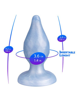 SILEXD DIAMOND PLUG ANAL FANTASY SILICONA LIQUIDA TERMOREACTIVO AZUL PERLA 92 CM
