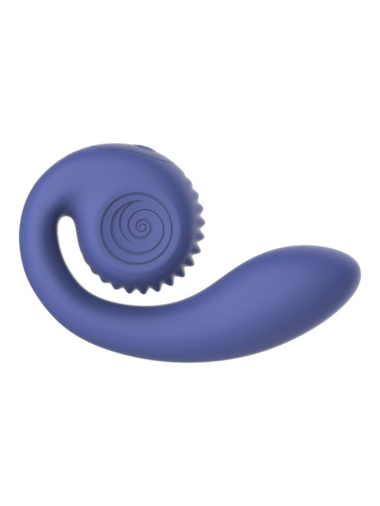 SNAIL VIBE GIZI LITE VIBRADOR DUAL PUNTO G Y CLITORIS MORADO