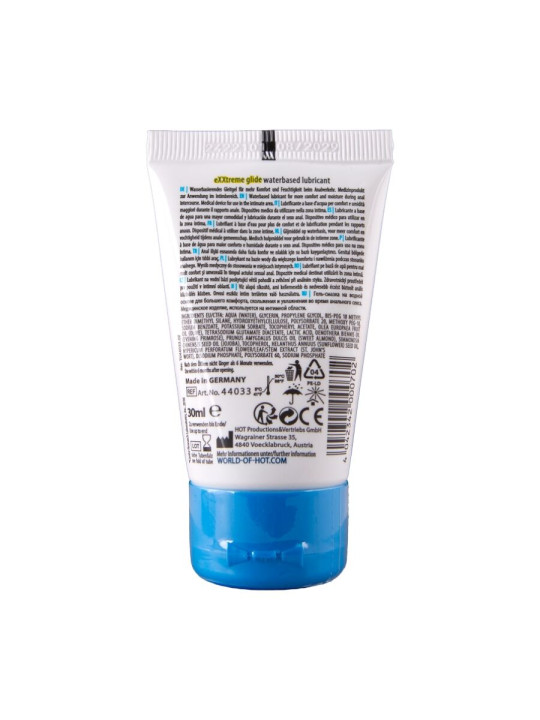 HOT EXXTREME GLIDE LUBRICANTE BASE AGUA ACEITE CONFORT A 30 ML