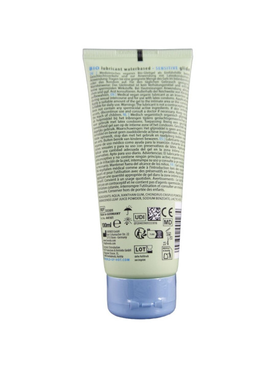 HOT BIO LUBRICANT LUBRICANTE BIO BASE AGUA SENSIBLE 100 ML