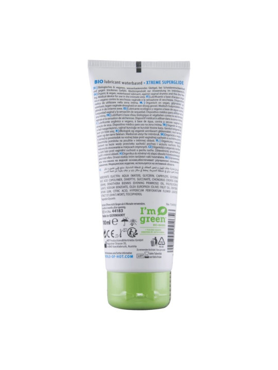 HOT BIO LUBRICANT LUBRICANTE BIO BASE AGUA SUPERGLIDE XTREME 100 ML