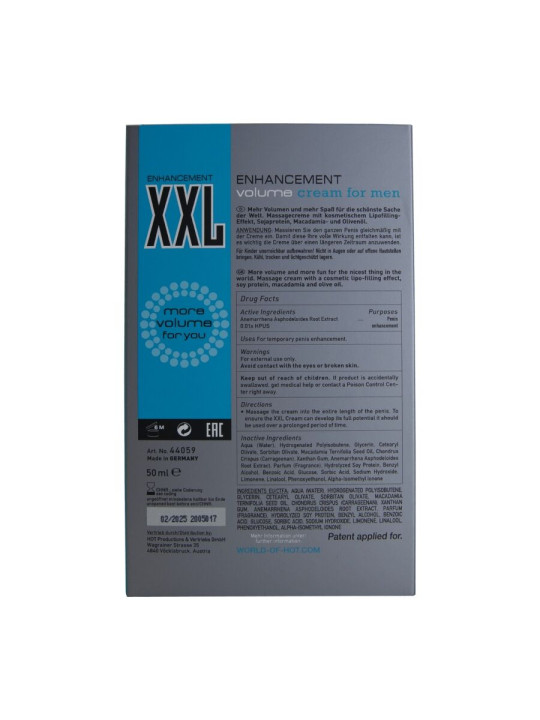 HOT CREMA POTENCIADORA XXL PARA HOMBRE 50 ML